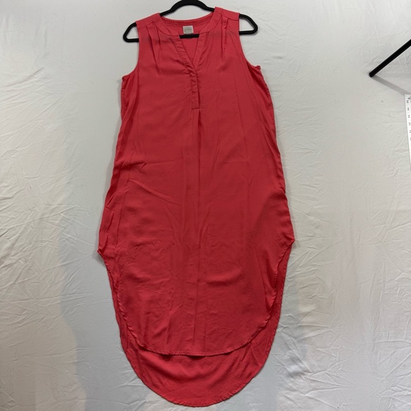 233. Women’s Cupio Pink High‎ Low Sundress Sleeveless Scoop Neck (M) - Picture 1 of 6